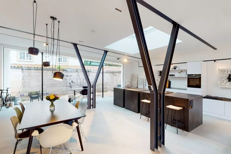 Wohnzimmer im Loftstil