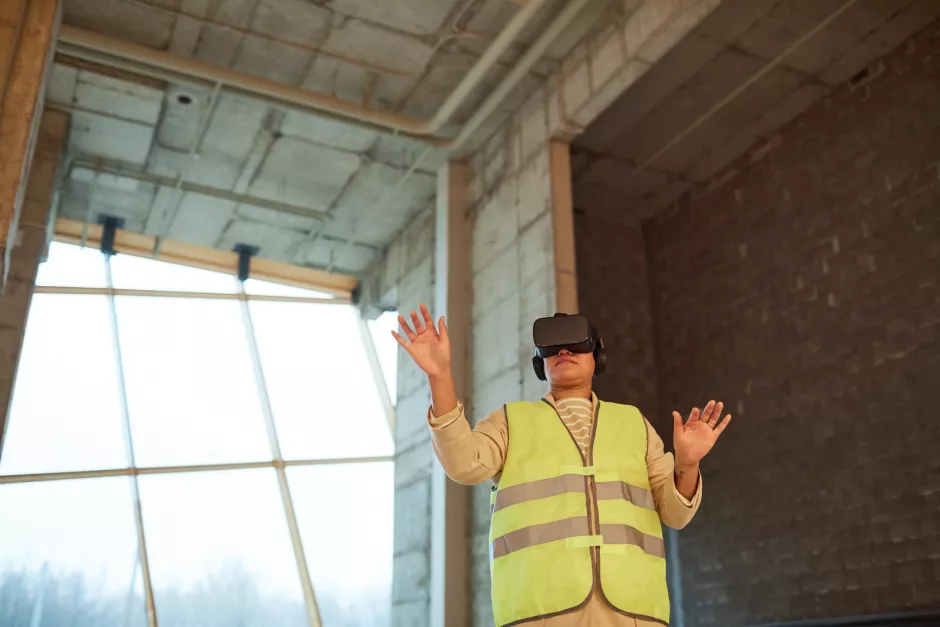VR auf der Baustelle