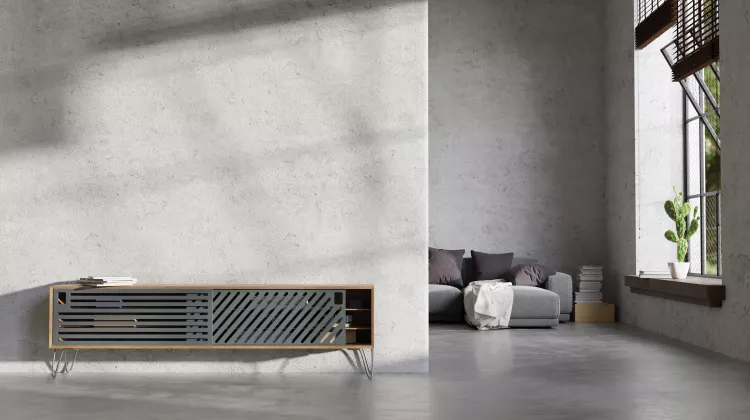 Wie streiche ich eine Betonwand innen?