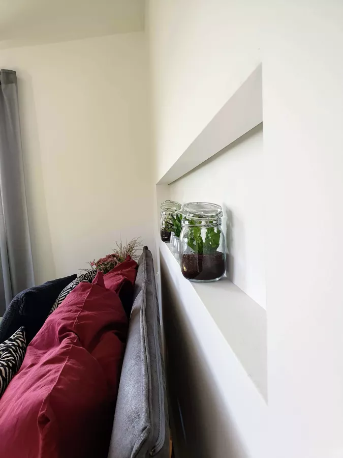 Schlafzimmer Detailansicht Pflanzen nach Redesign