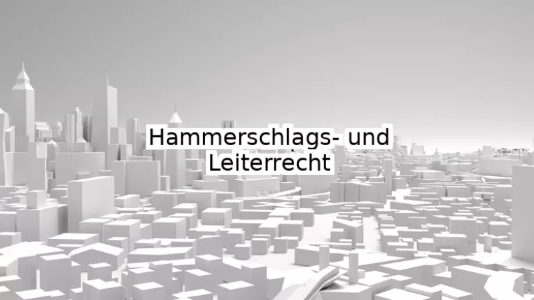 Hammerschlags- und Leiterrecht