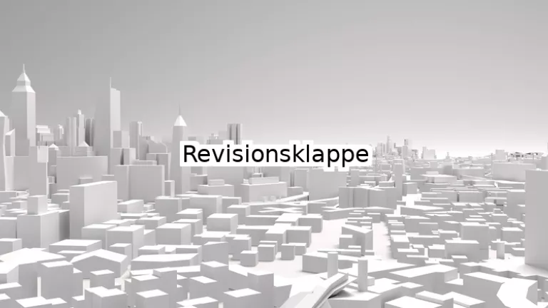 Revisionsklappe