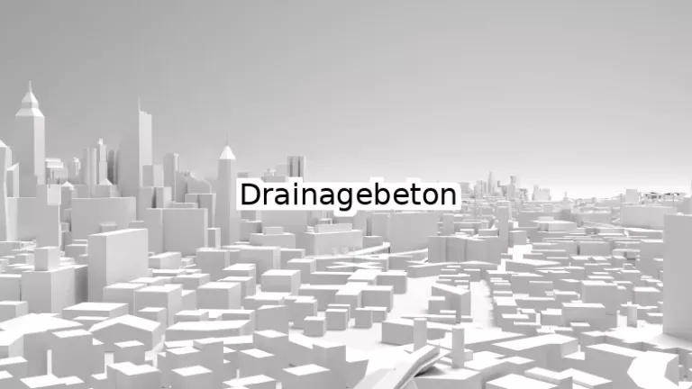 Drainagebeton