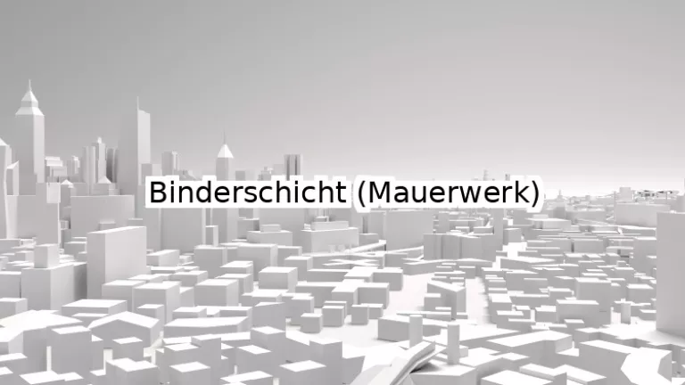 Binderschicht (Mauerwerk)