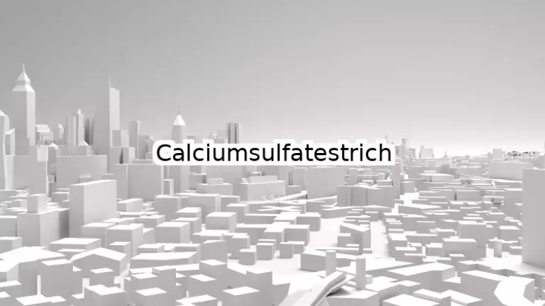 Calciumsulfatestrich