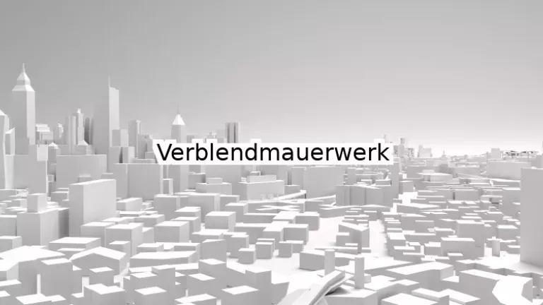 Verblendmauerwerk