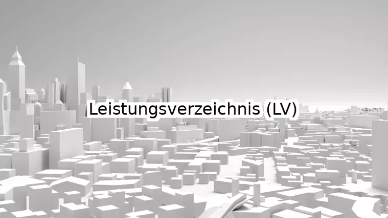 Leistungsverzeichnis (LV) 